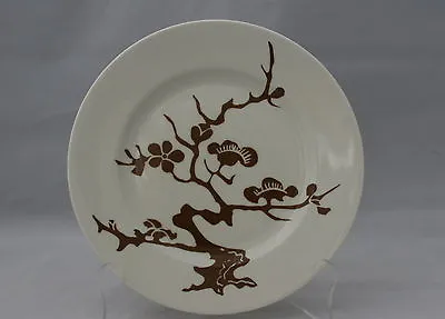 Buy 1970s Vintage Fitz And Floyd Salad Plate Autumn Tree Brown On White Pattern • 10.40£