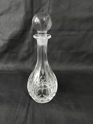 Buy Vintage Cut Glass Round Decanter | Round Stopper • 13.50£