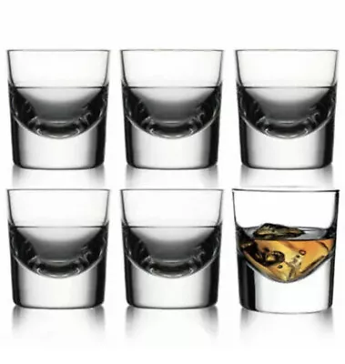 Buy 6 X Scotch Whiskey Liquor Drinking Heavy Base Glasses Glass Set Tumblers NEW • 6.20£