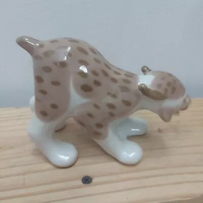 Buy Vintage USSR  Porcelain Animals  Lynx . • 18.97£