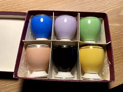 Buy Romanian Harlequin Ceramic Egg Cups In Original Box. • 12£