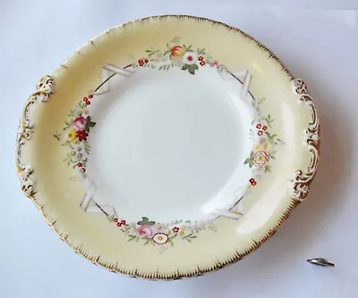 Buy Antique Copeland & Garrett Ceramic Serving Dish - Yellow With Floral Band • 19.99£