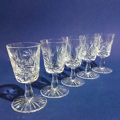 Buy Bohemia Crystal “ Pinwheel “ Cut Sherry Glasses • 19.95£