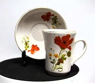 Buy Kernewek Pottery Goonhaven Cornwall Poppy  Design Mug & Saucer 6 Available • 5.99£