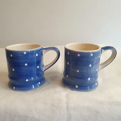 Buy 2 X Whittard Of Chelsea Tea Clipper Blue And White Spotty Small Expresso Mugs • 9.99£