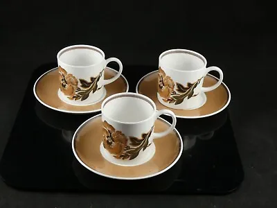 Buy Three 3 Susie Cooper Reverie Coffee Cans & Saucers • 14.95£