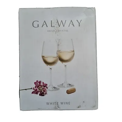 Buy Set Of 2 Galway Crystal Elegance Wine Glasses Brand New Unused Bargain • 22.99£