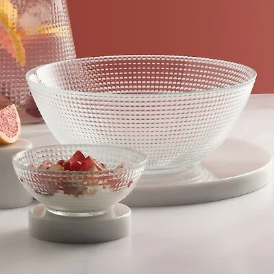 Buy Pasabahce Generation Tempered Glass Round Salad Bowl Vegetable Serving Display • 6.99£