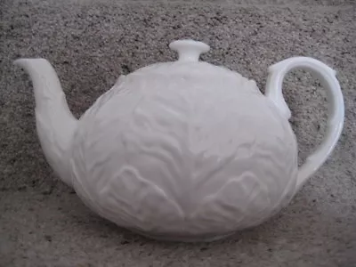 Buy Coalport Countryware Medium Teapot White English Bone China Wedgwood Cabbage • 109.99£