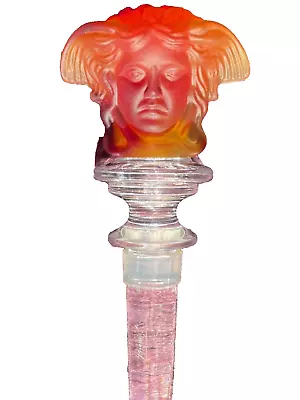 Buy Versace By Rosenthal Glass Crystal Wine Bottle Stopper Fire Red New Boxed Medusa • 49.95£