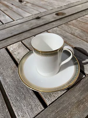 Buy ROYAL DOULTON Fine Bone China CLARENDON Coffee Cup With Saucer • 8£
