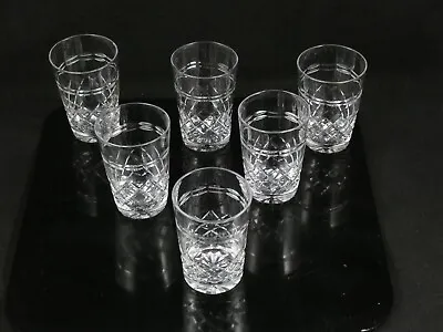 Buy 6 Tudor Crystal Seymour Tumblers Glasses Vintage • 25£