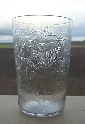 Buy  Vintage Glass Tumbler Beautifully Decorated  • 17.99£