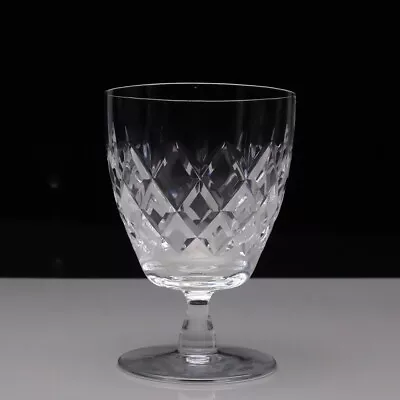 Buy Royal Doulton Crystal Rolleston Cut Water Goblet Wine Glass 4 5/8  11.8 Cm Tall • 18.99£