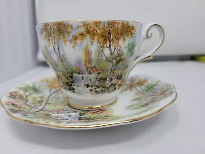 Buy Royal Standard England Fine Bone China  The Old Mill Stream  Tea Cup & Saucer  • 18.90£
