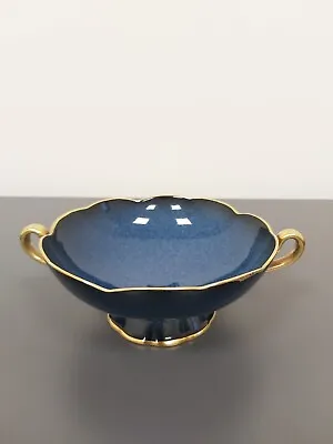 Buy Carlton Ware Blue And Gilded Two Handled Cup • 28£