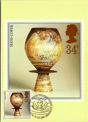 Buy Studio Pottery Hans Coper Maxi Postcard Postage Stamp British Philatelic • 5.66£