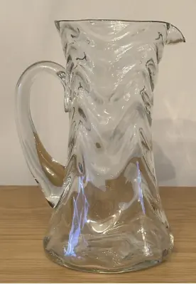 Buy Large Glass Crystal Water Jug Pitcher • 20£