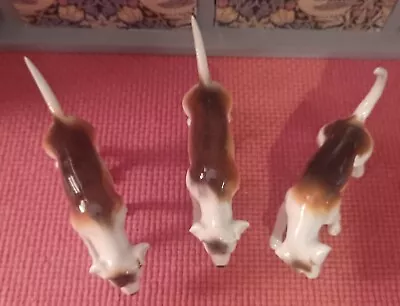 Buy Beswick Vintage Hunting Hounds X 3 - Ceramic Dogs • 54.99£