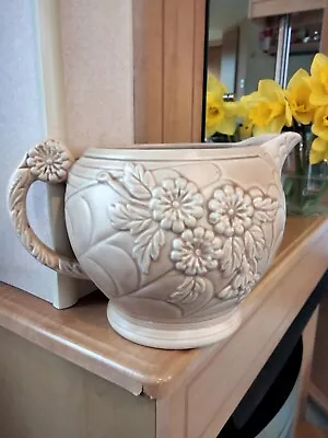 Buy Jug/Vase. Arthur Wood. Vintage 1930's. Cream Beige. 2 Pint. Floral/Spider Web. • 16.99£
