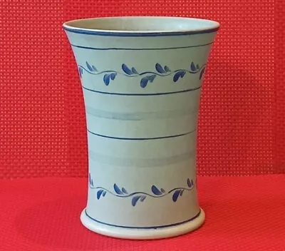 Buy Vintage Langley Pottery Light Blue Vase: Hyperboloid Shape: Very Good Condition • 22.50£