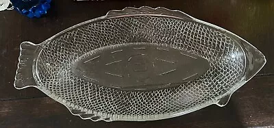 Buy Fish Glass Baking Serving Dish 18  Ovenware Serving Clear USA Vintage Bowl • 18.97£