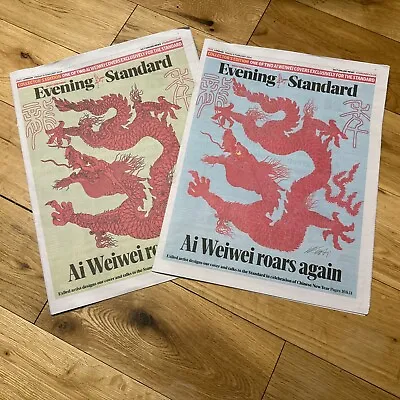 Buy 2 Ai Weiwei Evening Standard Newspaper’s • 10£