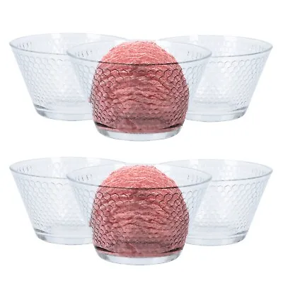 Buy Glass Dessert Bowls 300ml Ice Cream Sundae Fruit Cocktail Starter Bowl Set 6x • 8.99£