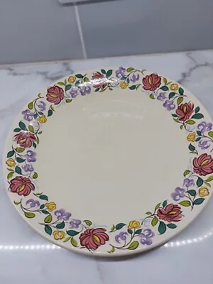 Buy Pretty Floral Tyneham Poole Pottery Dinner Plate 10 1/2  • 6.99£