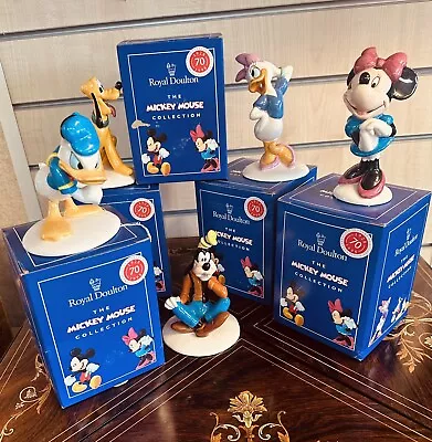 Buy Royal Doulton 70 Years Of Mickey Mouse Figurine Set • 85£