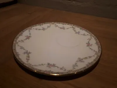 Buy Queens Cake Plate Bone China Floral Flowers Gold 21cm • 1.50£