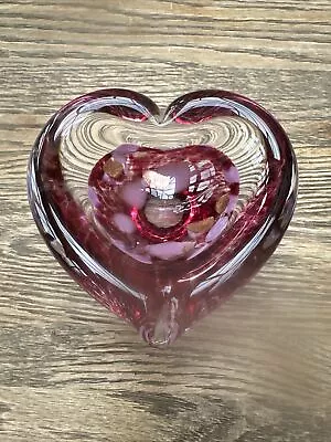 Buy Mini Heart Bowl - Ruby - Valentines Day / Ruby Anni 40 By Caithness - U09118 • 40£