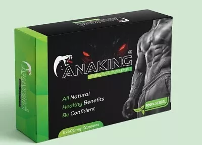 Buy Anaking 500mg Herbal Male Capsules Supplement For Men With Vitamin C- UK SELLER • 9.99£