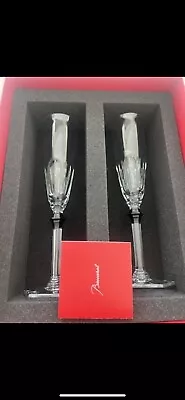 Buy Brand New BACCARAT HarCourt Champagne Glasses Set Of 2 £440 Paid • 150£
