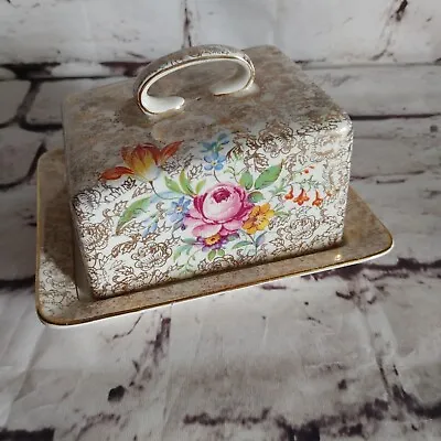 Buy Vintage Royal Winton Chintz Butter Cheese/Butter Dish With Cover • 23.61£