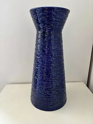 Buy Vintage Large  APOLLO 11  ROYAL NORFOLK POTTERY Mid Century Blue  Textured Vase • 69.99£