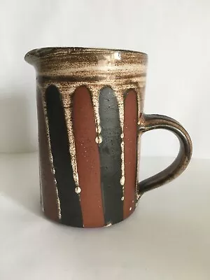 Buy Briglin Jug 1960s English Studio Pottery Wax Resist With Striped Design MCM • 14£