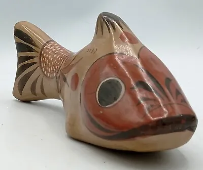 Buy Vintage Tonala Fish Mexican Folk Pottery 6.5 Inches Figure Bird Design Unsigned • 14.41£