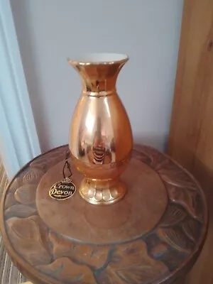Buy Vintage 'Crown Devon' Gold Lustre Vase • 8.99£
