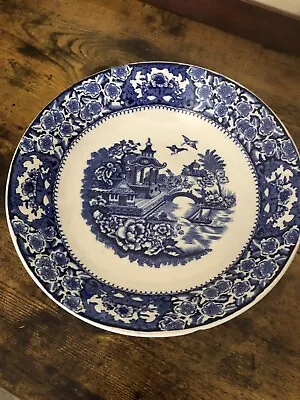 Buy Antique Olde Alton Ware Blue & White 'Pagoda' Pattern 20cm Serving Bowl • 4.99£