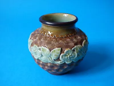 Buy Small Rare Collectable Royal Doulton Lambeth Ware Globe Bud Pot Vase Free Uk P+p • 36.99£