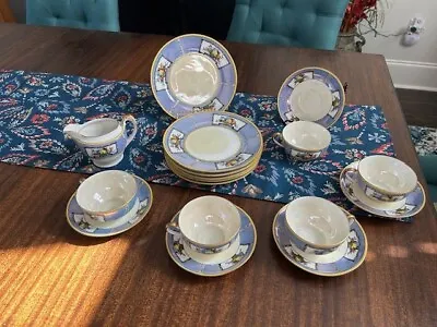 Buy Antique 1918 Hand Painted Lusterware N1490 China By NORITAKE 17 Pieces • 189.66£