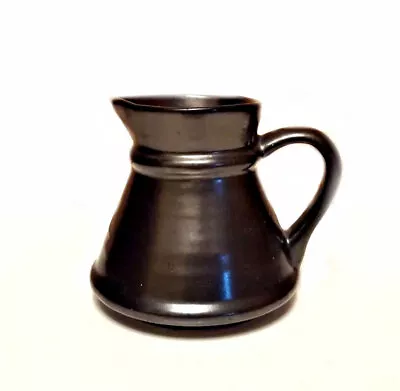 Buy Vintage Gunmetal Black Prinknash Pottery Small Jug Candle Holder Goth Decor 7 Cm • 8£