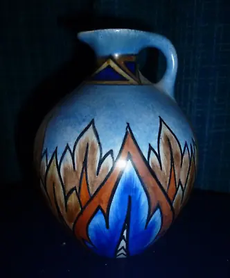 Buy Art Deco - Clews Chameleon Ware Blue Flame - Jug • 69.99£