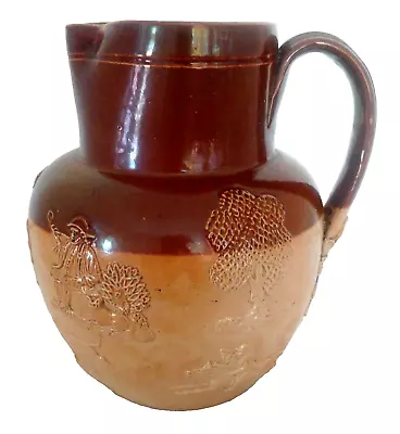 Buy Antique Royal Doulton 'Lambeth' Salt Glazed Stoneware Harvest Jug 7 /18 Cm • 10.99£