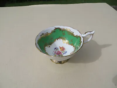 Buy Vintage Royal Stafford, England Bone China Tea Cup Green Floral 8705 • 7.99£