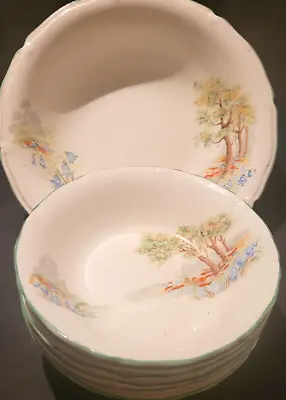 Buy  Early W.R.M. Burslem Midwinter Hand Painted Fruit Bowl Set 1930's Bluebells • 15£