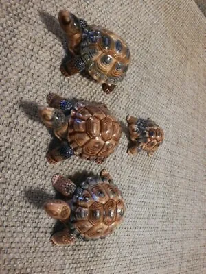 Buy 3xVintage Wade 4' Inch Porcelain Turtle Tortoise Trinket Box + One Small  • 19.99£