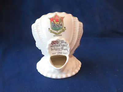 Buy Arcadian Crested China Shell Inkwell - Hitchin • 2.75£