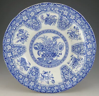 Buy Antique Pottery Pearlware Blue Transfer Copeland & Garrett Filigree Soup 1835 • 31£